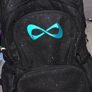 blue sparkle nfinity bag
